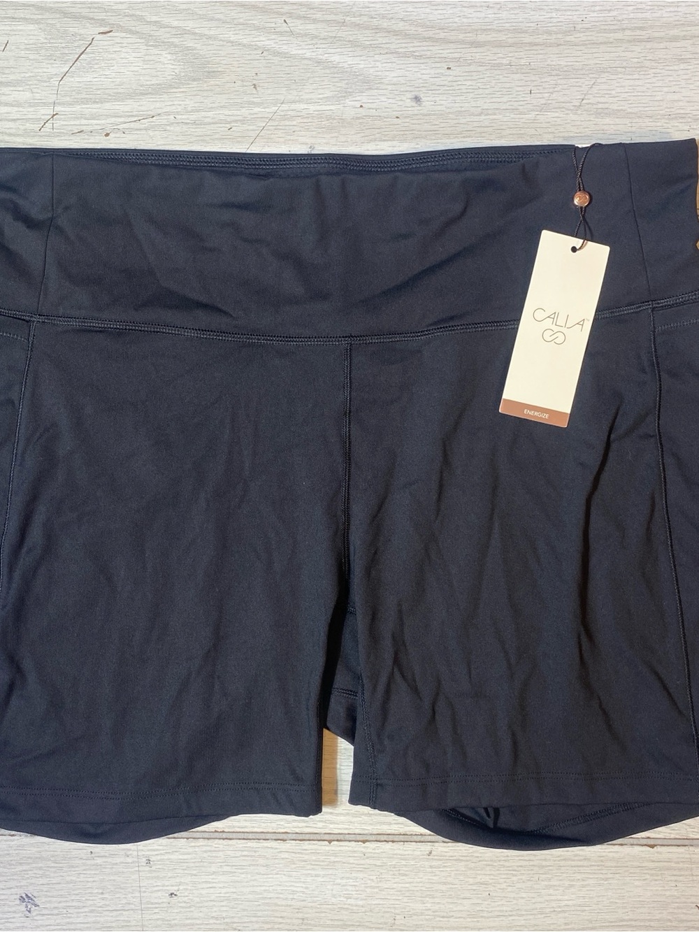 Calia Energize High Rise Bike Shorts 5” Ondea Pure Black Women’s XX Large NWT!